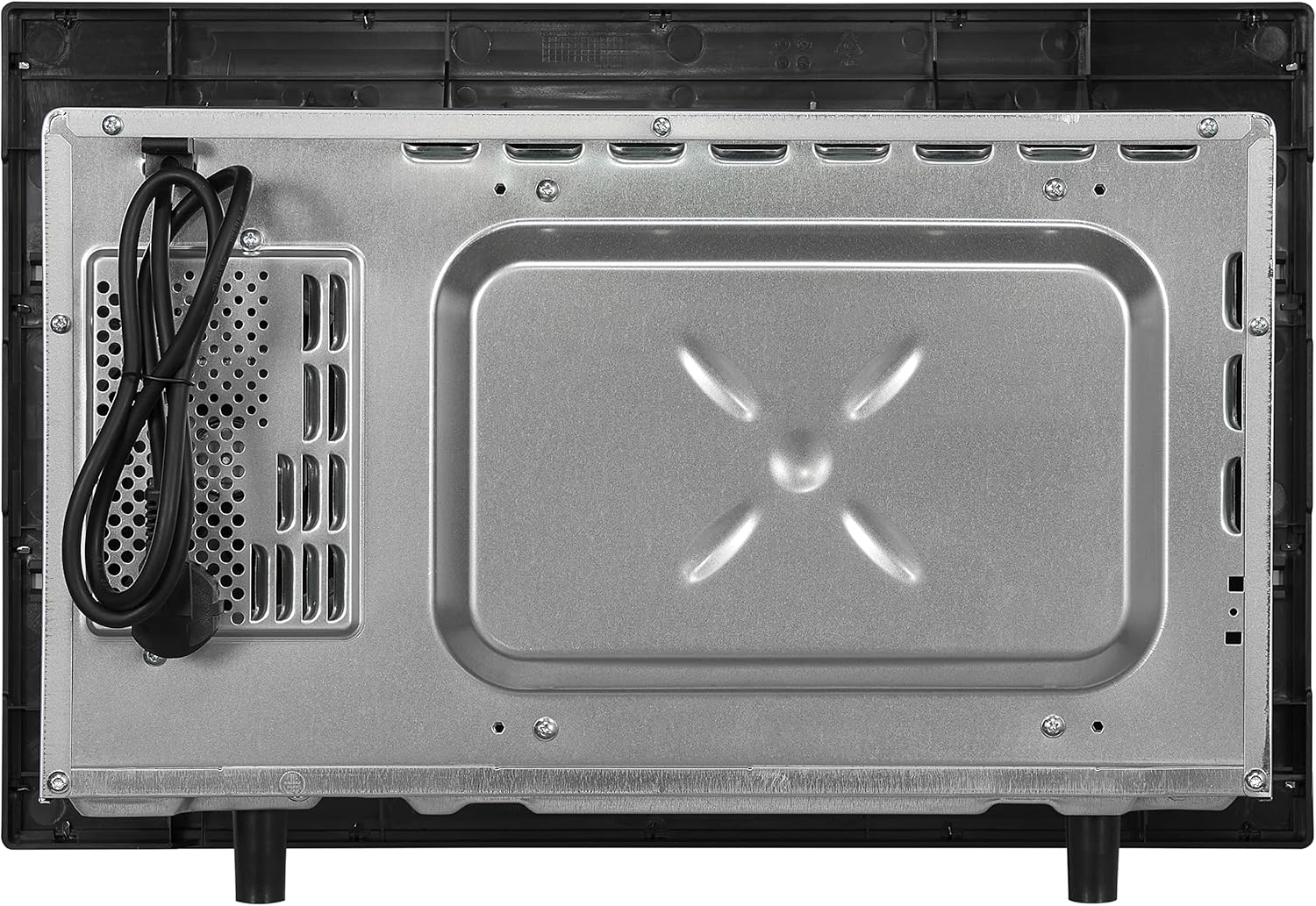 Exquisit Einbaumikrowelle EMW10-020 inox | 800 W Leistung | Kinderleichte Bedienung | Einfacher Einbau | Timer | Drehteller 27cm | Mikrowelle 60 cm | Einbaugerät | Edelstahl