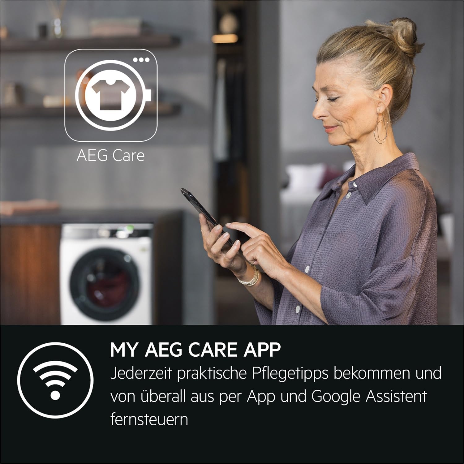 AEG L7WBA60680 Waschtrockner / DualSense - schonende Pflege / 8 kg Waschen / 5 kg Trocknen / D / energiesparend / Mengenautomatik / Nachlegefunktion / ProSteam - Auffrischfunktion / 1600 U/min Weiß