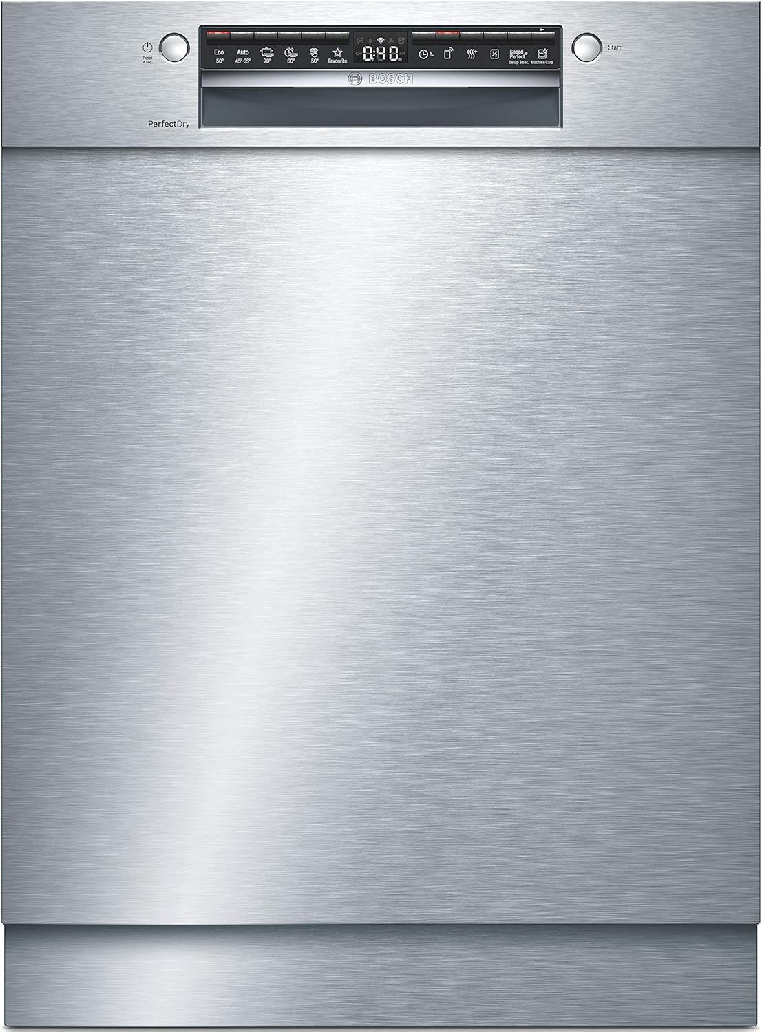 Bosch SMV4ETX08E, Serie 4, Smarter Geschirrspüler Vollintegriert 60 cm, Besteckkorb, Spülmaschine mit Programmassistent, besonders Leise, Rackmatic, Automatische Türöffnung, InfoLight, AquaStop