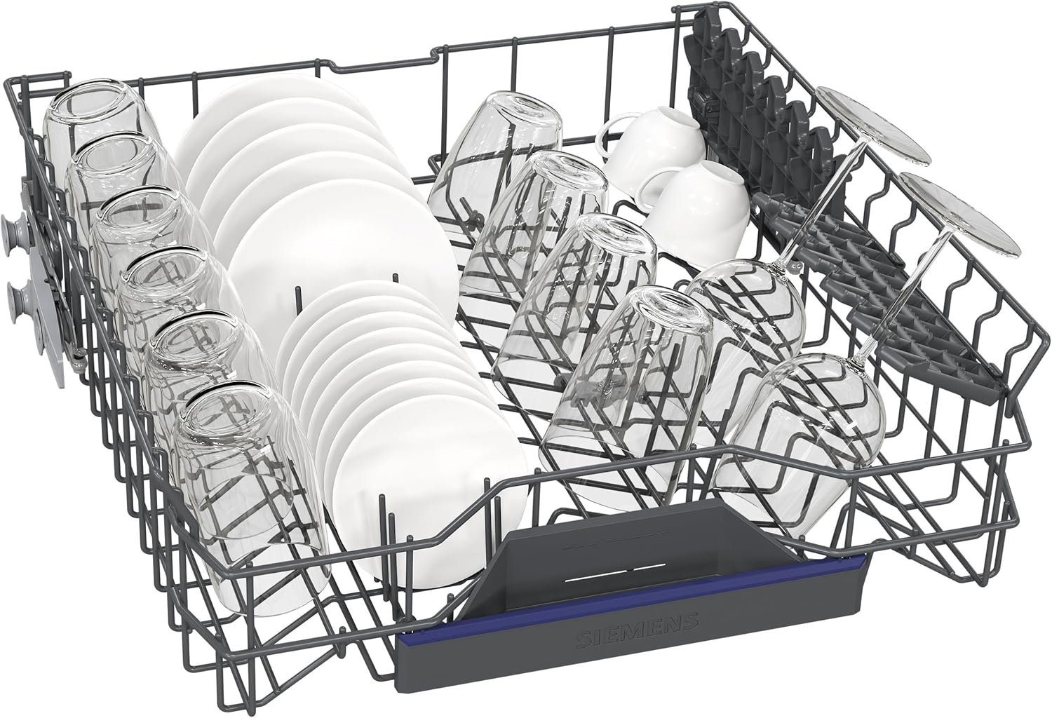 Siemens SN63EX14VE, iQ300 Smarter Geschirrspüler, Vollintegrierte Spülmaschine mit Besteckschublade, 60 cm, Auto Türöffnung dank autoOpen dry, Besonders leise durch iQdrive-Motor, infoLight aquaStop