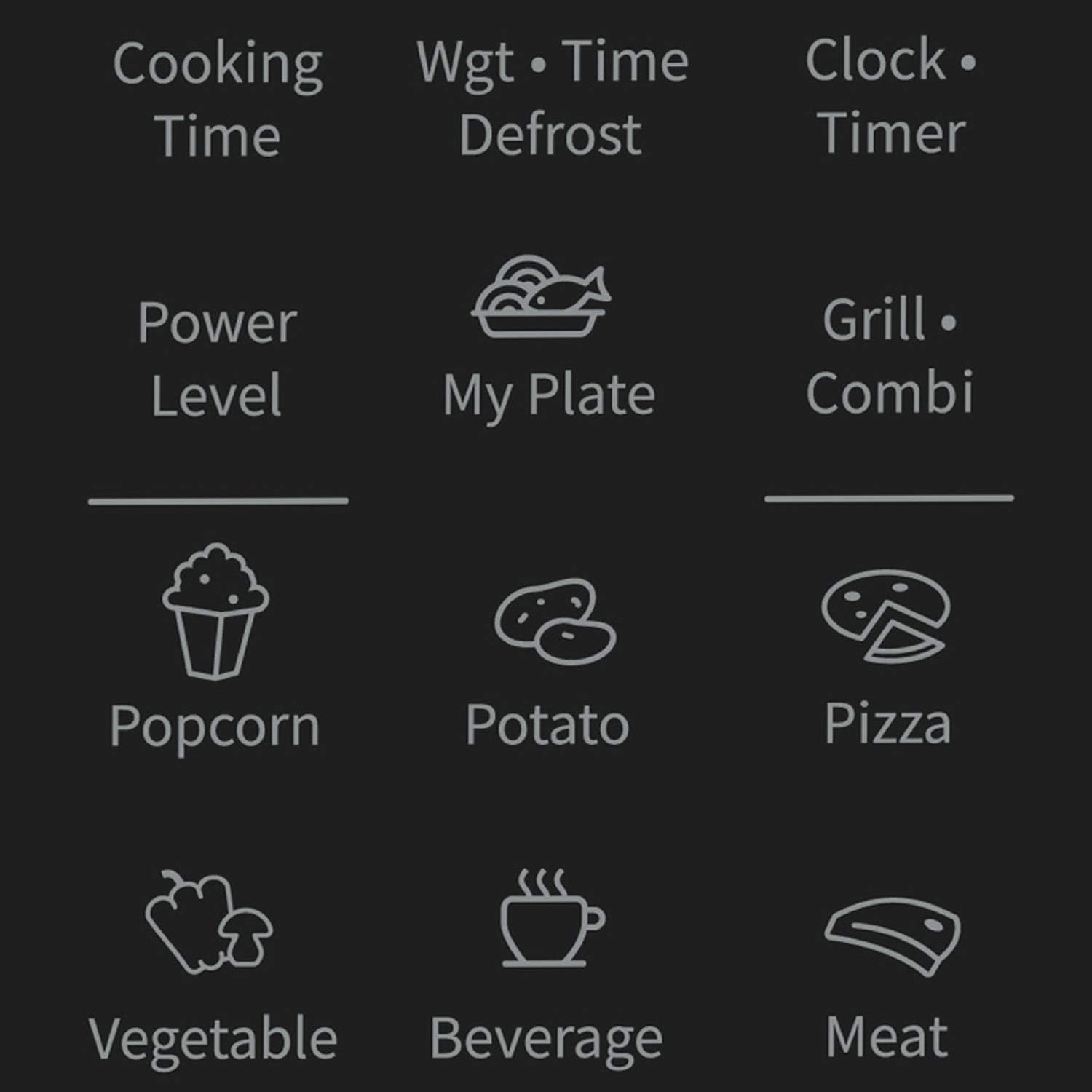 Hisense Elektronische Mikrowelle, Fassungsvermögen 23 l, Leistung 800 W, Grillleistung 1000 W, LED-Display mit Touch-Steuerung, Schwarz
