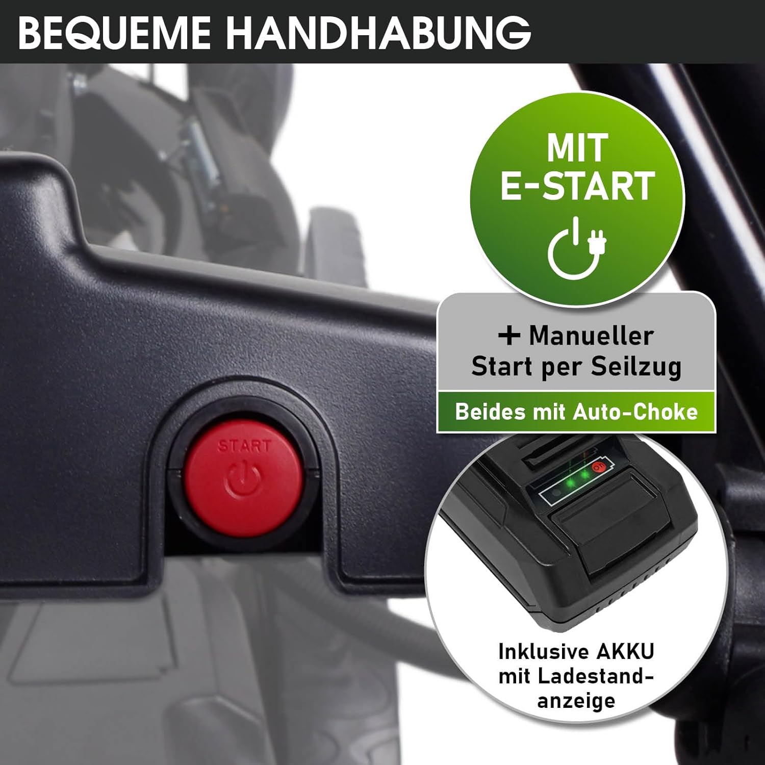 BRAST® Benzin Rasenmäher Trike mit Antrieb | 5,2kW(7PS) | 53cm Schnittbreite | viele Modelle | TÜV | 4 Takt OHV Motor | 30-80mm Schnitthöhe | 60L Fangkorb | Stahlgehäuse | Speed