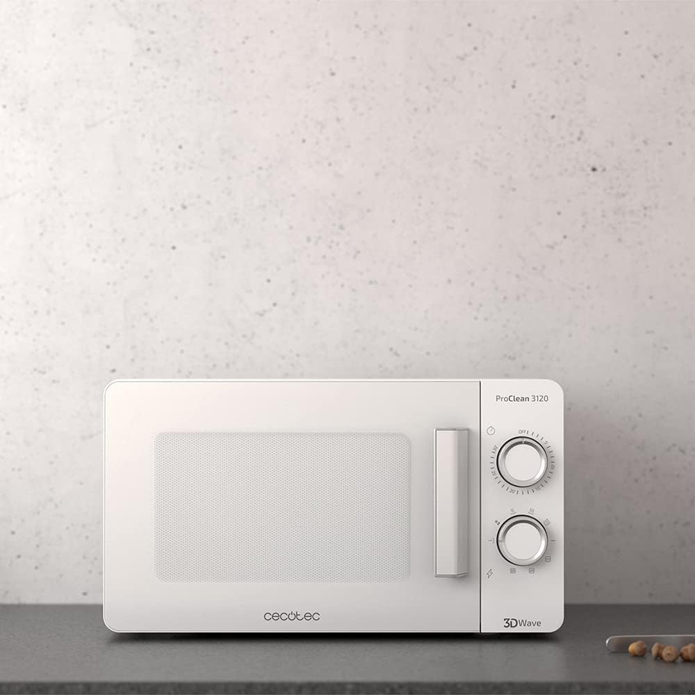 Cecotec Mikrowelle mit ProClean 8110 Grill. 28l Kapazität, Ready2Clean Beschichtung, 1000 W Leistung, 1000 W Grill, 5 Betriebsebenen, 8 Programme, 60 min Timer, LED-Anzeige