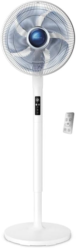 Rowenta VU5870 Standventilator Turbo Silence Extreme+ | Fernbedienung | 5 Geschwindigkeiten | Abschaltautomatik | Timer | Automatische Oszillation | Höhenverstellbar, Weiß
