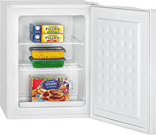 Bomann® Gefrierschrank klein mit 42L Nutzinhalt | Mini Gefrierschrank mit 2 herausnehmbaren Gitterablagen | Gefrierschrank mit wechselbarem Türanschlag & stufenloser Temperaturreglung |GB 7236 schwarz