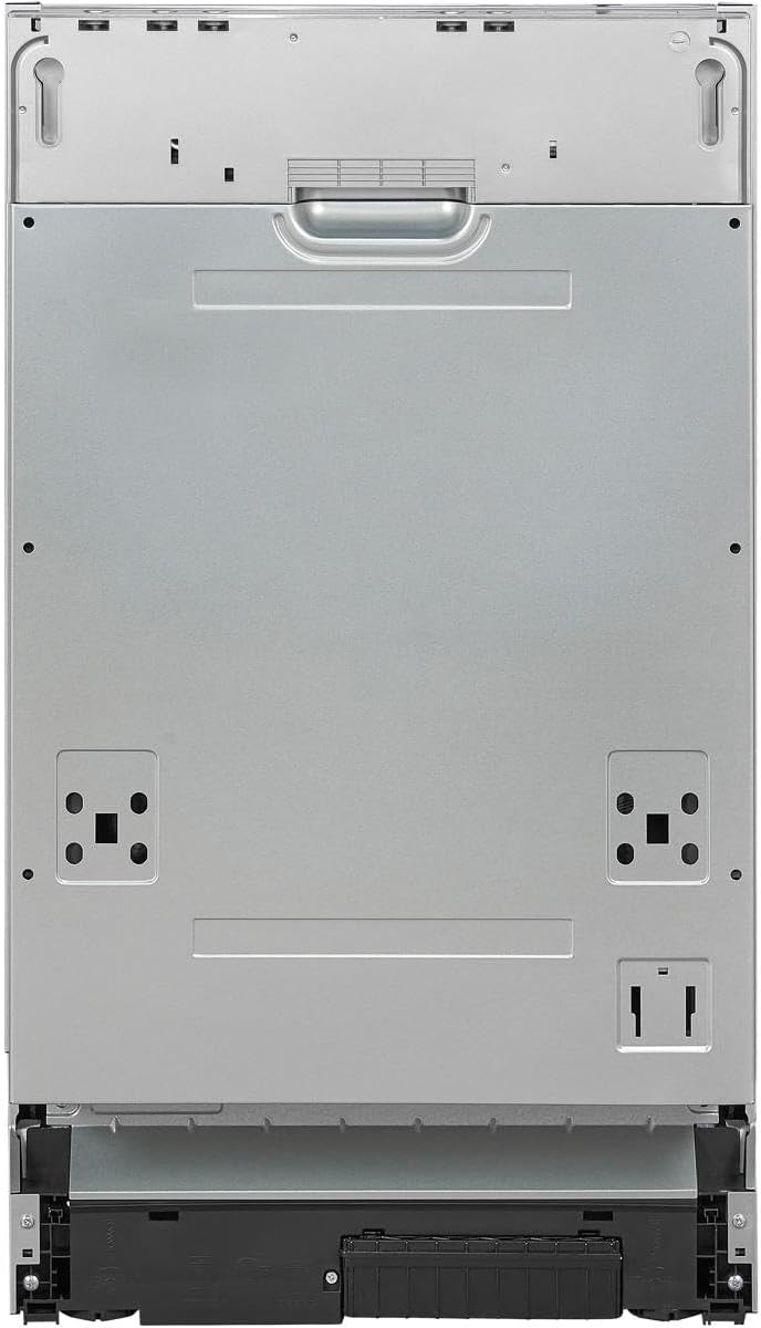 Exquisit Geschirrspüler, Spülmaschine, 45 cm Breite, Teilintegriert, 9 Maßgedecke, 9 Liter, Startzeitvorwahl, ECO-Modus, Geschirrspüler 45 cm, EGSP51009-EB-030E inox