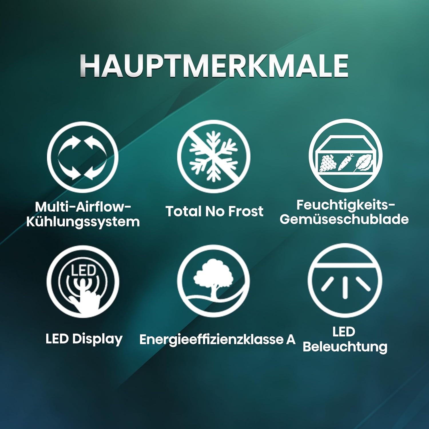 Hisense RB327N4AD2 Kühl-Gefrierkombination/ NoFrostPlus/ Multiflow 360°/ HolidayMode/ FreshZone/ 182,4 cm/ Kühlteil 171 l/ Gefrierteil 85 l/ 41 dB/ 287 kWh/ Jahr/ Edelstahl-Look