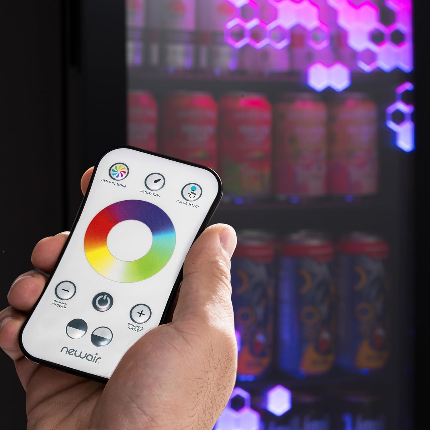 Getränkekühlschrank | Freistehender Kühlschrank für 126 Dosen mit Glastür mit Scharnier rechts | Mini-Getränkekühlschrank, perfekt für Bier, Wein, Limonade und kühlere Getränke