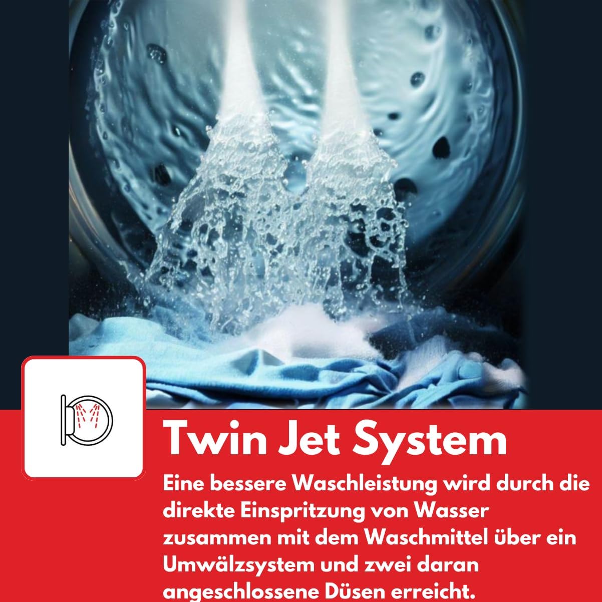 VESTEL WMI 89341 DX Waschmaschine Frontlader, 8 kg, 1400 U/min, Inverter-Motor, Dampf, AquaStop+Switch, Dark Inox