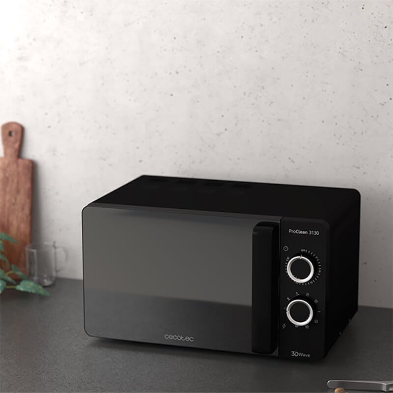 Cecotec Mikrowelle mit ProClean 8110 Grill. 28l Kapazität, Ready2Clean Beschichtung, 1000 W Leistung, 1000 W Grill, 5 Betriebsebenen, 8 Programme, 60 min Timer, LED-Anzeige