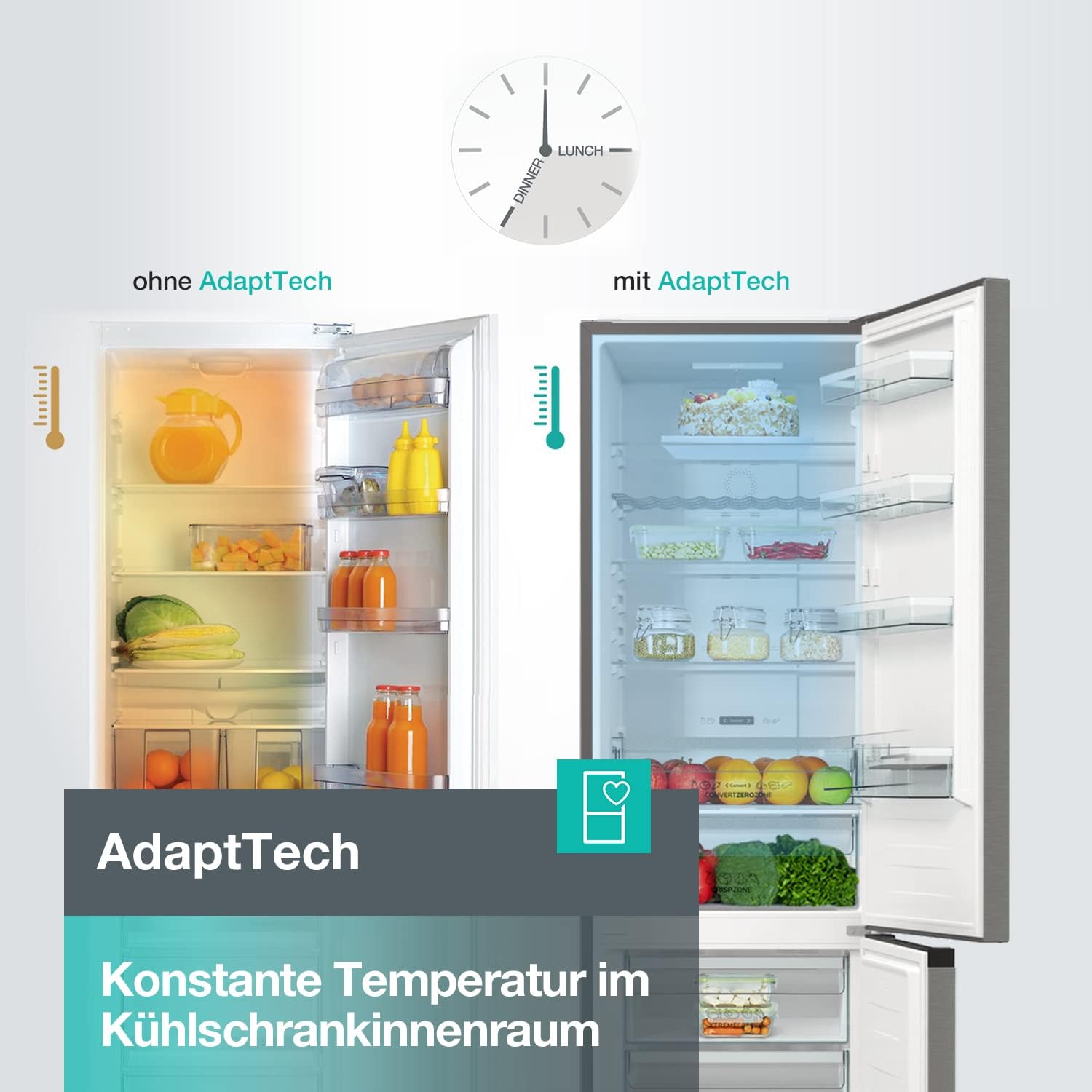 Gorenje N 619EAXL4 Kühl-Gefrier-Kombination/ LED Display/ 186 cm/ 300 l/ NoFrostPLus/ Gemüsefach mit Feuchteregler/ FastFreeze/ edelstahl