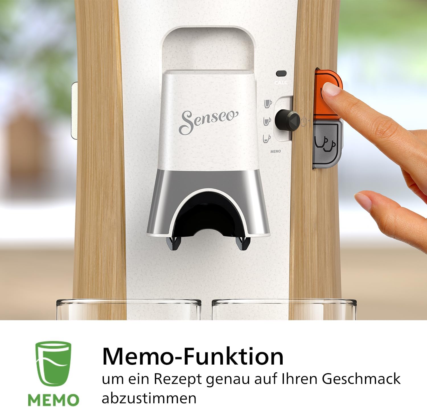 Philips Senseo Select CSA240/20 Kaffeepadmaschine (Kaffeestrkewahl Plus, Memo-Funktion, aus recyceltem Plastik), Schwarz Eco