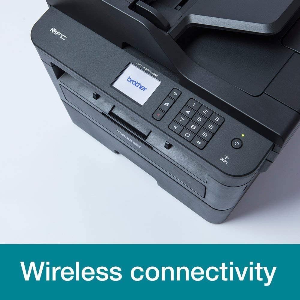 Brother MFC-L2835DW | 4-in-1-Multifunktionsdrucker (Drucken/Scan/Kopieren/Faxen) Laserdrucker Monochrom – WLAN & Ethernet – Dokumentenzuführung (ADF) für 50 Blatt – Druckgeschwindigkeit von 32 Seiten