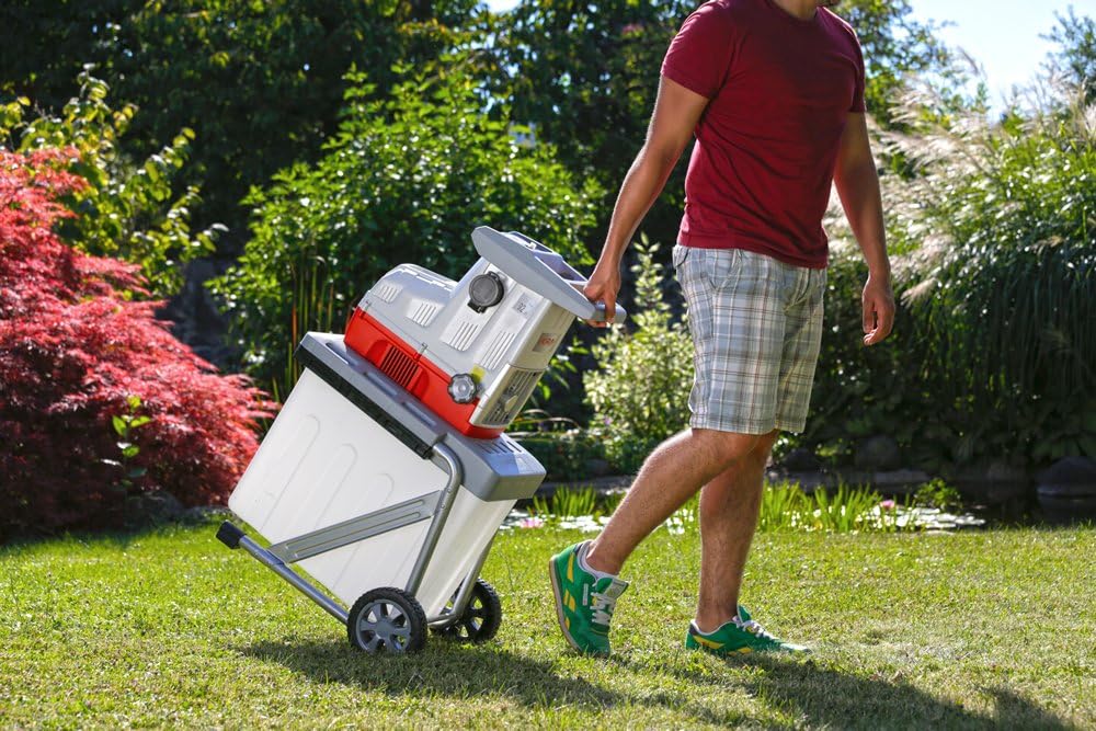 IKRA 81002880 Elektro Gartenhäcksler Walzenhäcksler ILH 3000 A, leise robust wartungsarm, Starke 3.000 Watt, Aststärke bis 44mm, 230 V