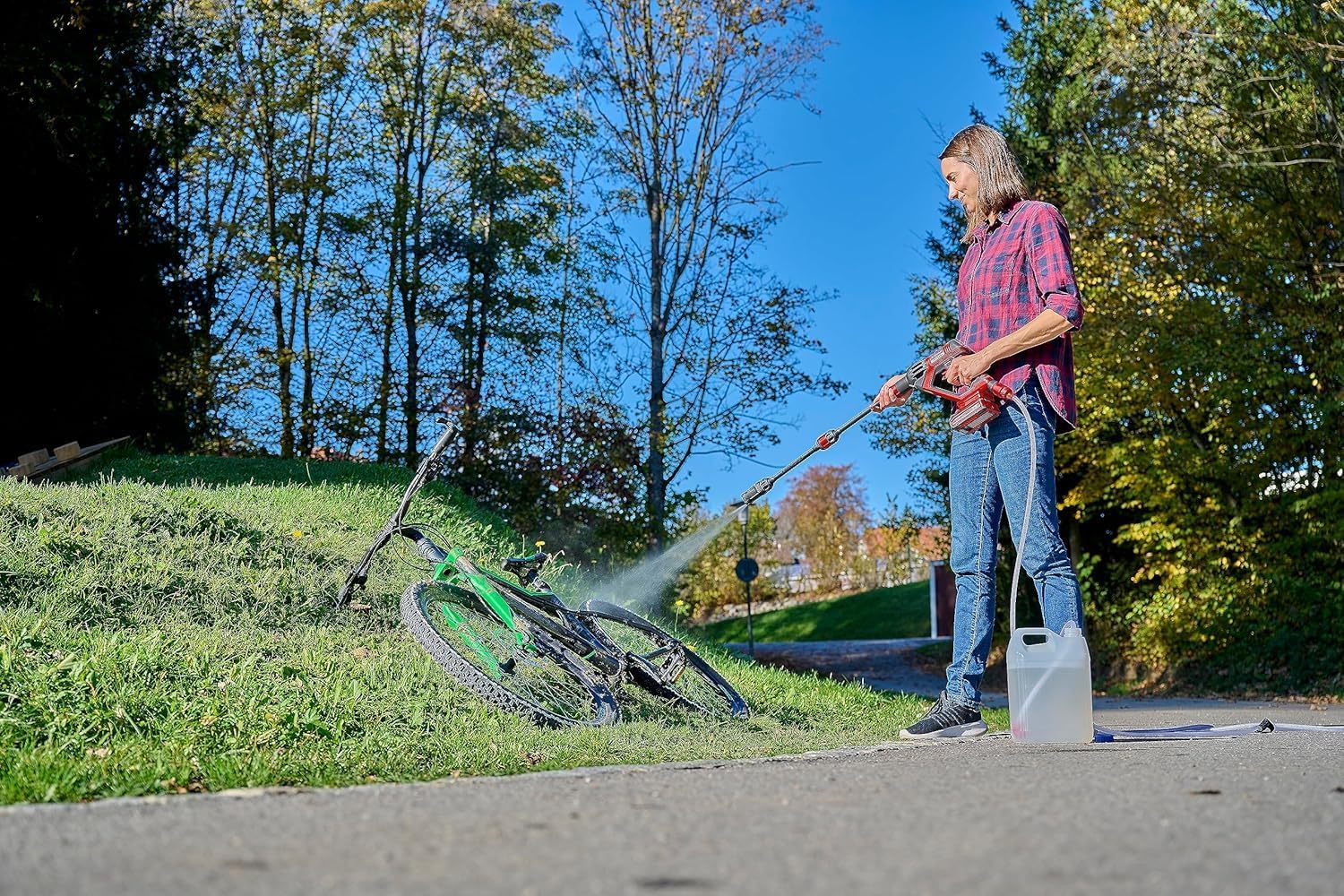 Einhell Akku-Druckreinigerpistole HYPRESSO 18/24-1 Power X-Change (18 V, 24 bar, Mobile Reinigung und Bewsserung, 240 L/h, inkl. Zubehr, ohne Akku & Ladegert)