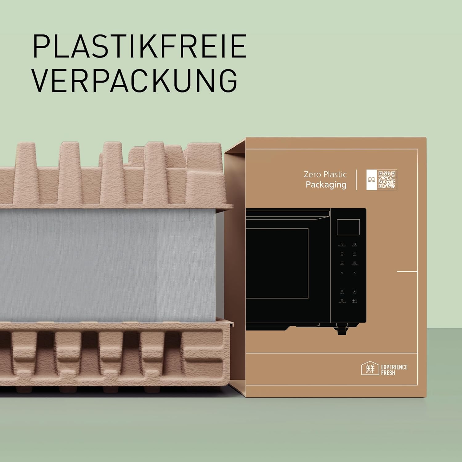 Panasonic NN-DF38PBEPG Kombi-Mikrowelle & Grill, 1000 W, 23 l, Inverter-Tech, Eco Kombi Modus, Flachbett, 16 Auto-Programme & Auftau-Modi, emailliertes Blech, Gitterrost, leichte Reinigung, Schwarz