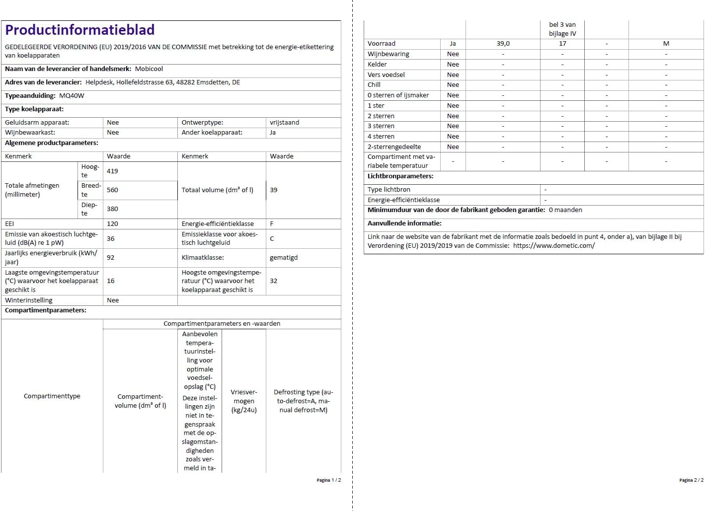 MOBICOOL MQ40W Kühlbox mit Rollen | Elektrisch | 39 L | 12V, 230V | für Auto, Boot, Reisemobil und Steckdose