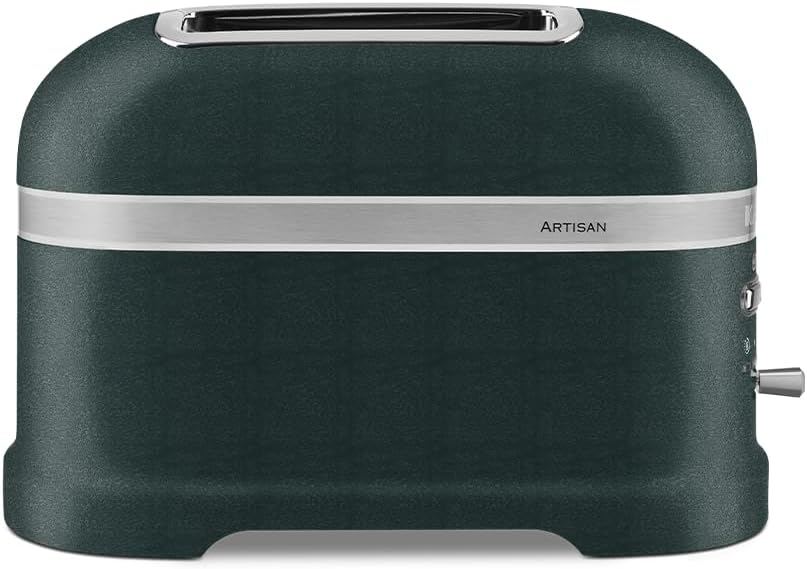 KitchenAid Toaster für 2 Scheiben mit Sandwich-Zange | Artisan | Retro Toast Machine | Verschiedene Funktionen und Bräunungsstufen | Grün