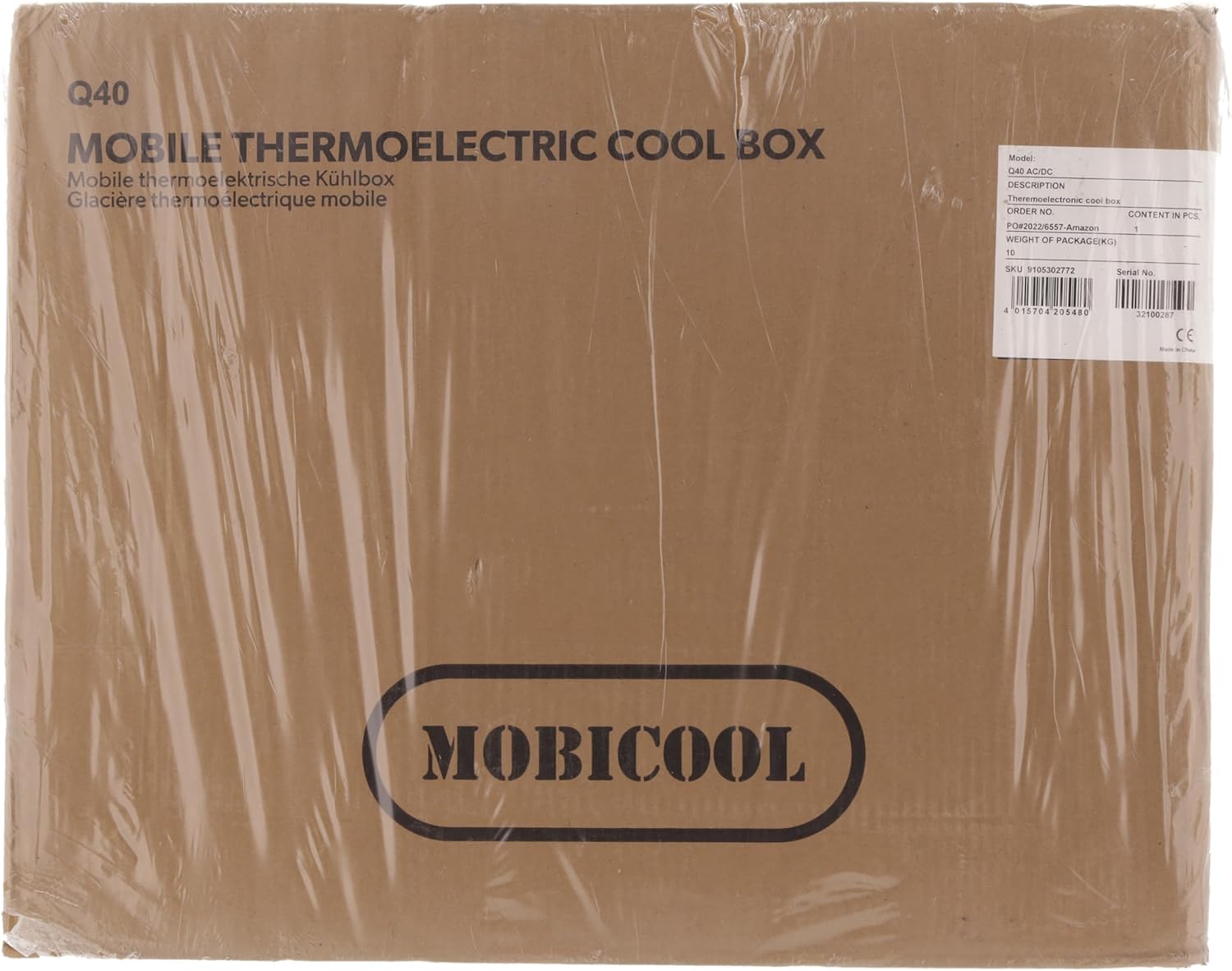 Mobicool Q40 AC/DC Portable Electric Aluminium Cooler, 39l, 12/230V, for Car, Truck, Boat, Camper Van, RV