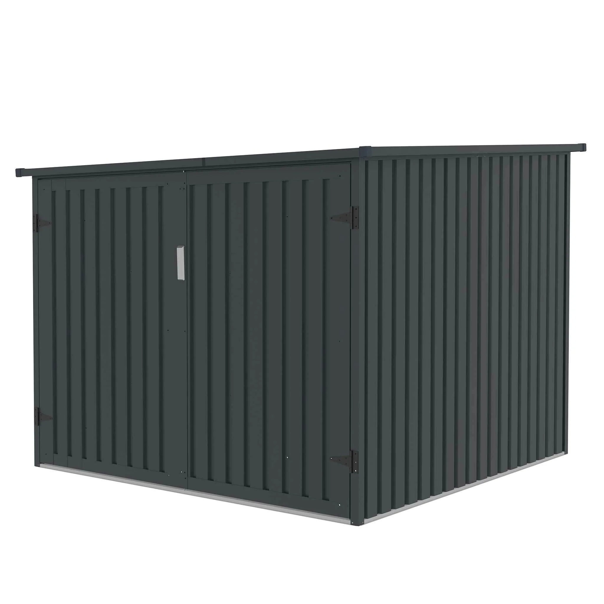 Fornorth Fahrradgarage für vier Fahrrder 203 x 198 x 157 cm, Dunkelgrau