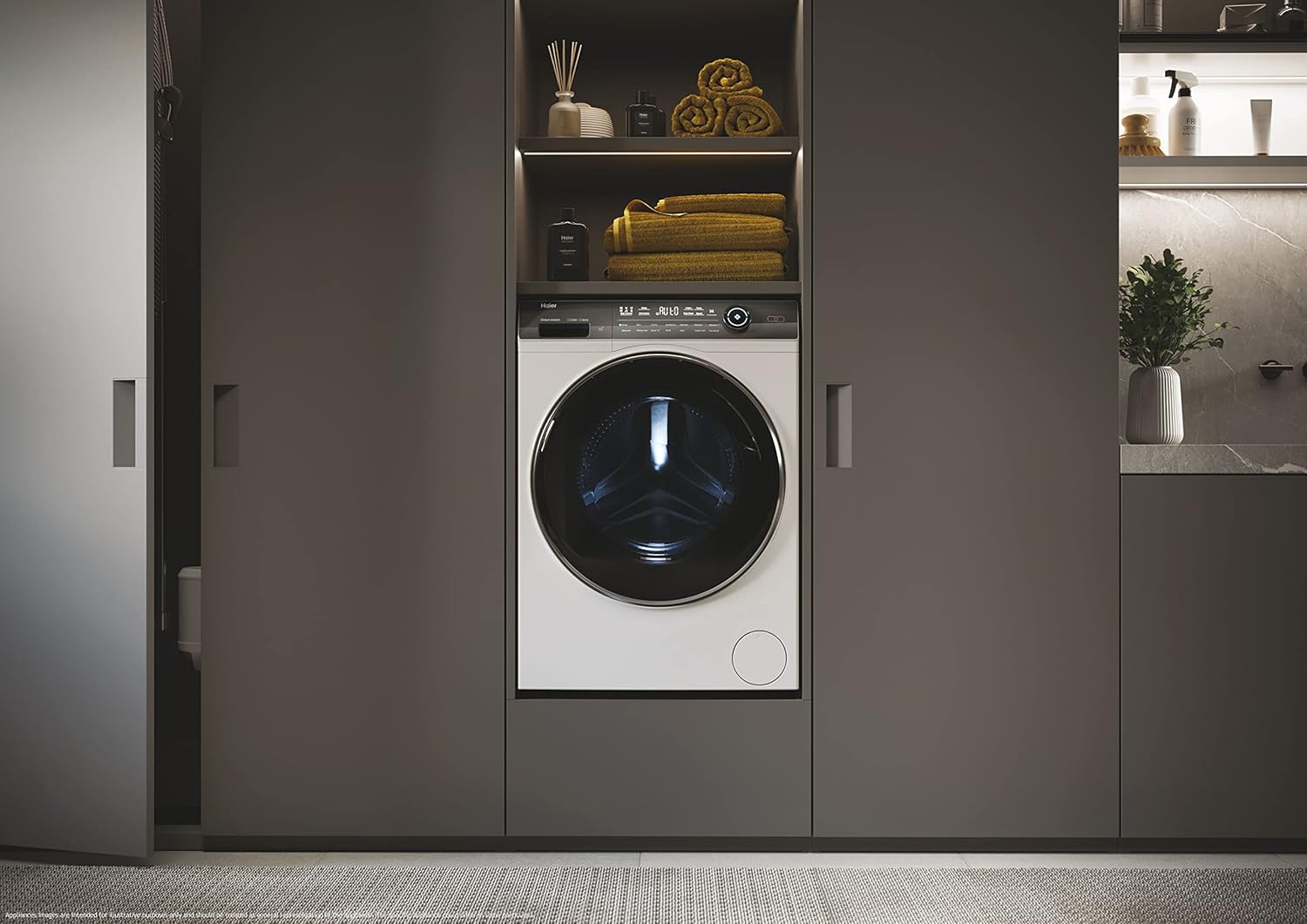 Haier I-PRO SERIE 7 PLUS HW120-B14979EU1 Waschmaschine / 12 kg / 20% effizienter als Klasse A/Smart Home - Wi-Fi & hOn App/Direct Motion Motor/Refresh-Programm & Fleckenoptionen