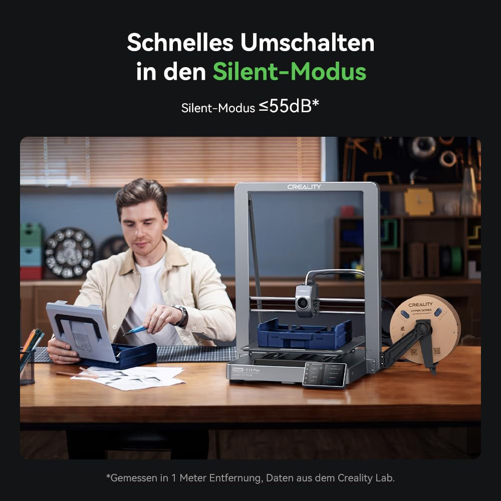 Creality K2 Plus Combo 3D-Drucker, 16-Farben Multimaterial-Druck, 350³mm XXL-Bauraum, Servo-Direktantrieb, Dual-KI-Kameras, Ultra-Leise <45dB, Aktive Heizkammer, RFID/WLAN (Industrie 4.0)