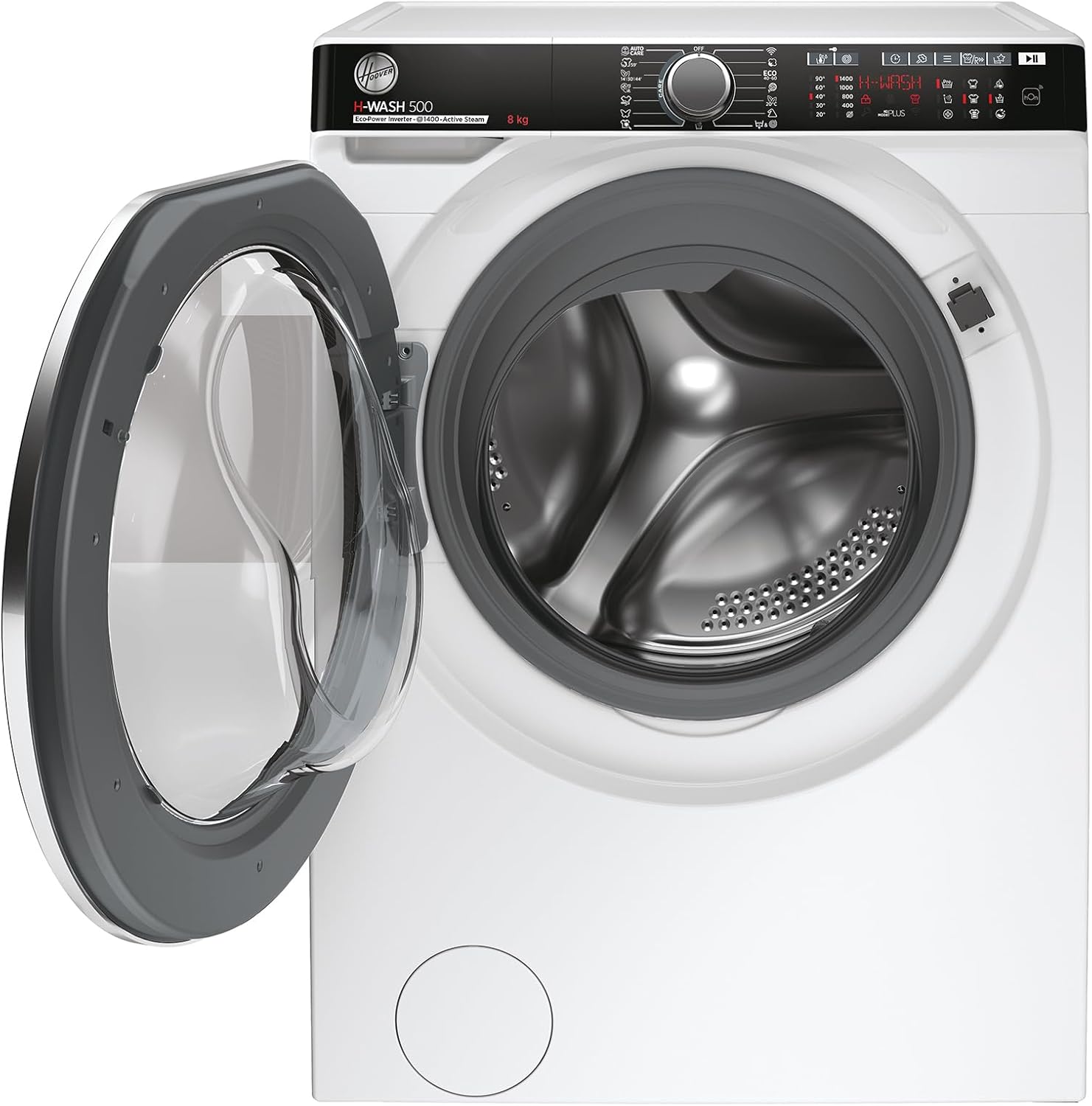 Hoover H-WASH 500 HWPV 48AMBC/1-S I FRONTLADER WASCHMASCHINE 8 kg I Smarte Bedienung mit Wi-Fi + Bluetooth I ActiveSteam Dampffunktion