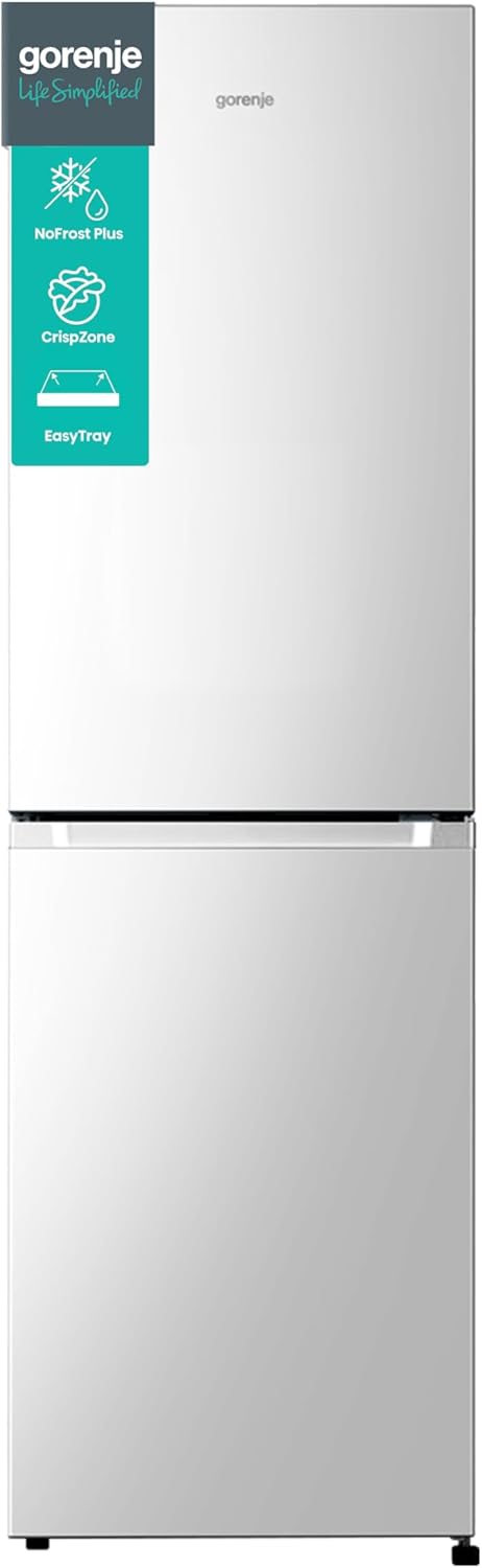Gorenje N 619EAXL4 Kühl-Gefrier-Kombination/ LED Display/ 186 cm/ 300 l/ NoFrostPLus/ Gemüsefach mit Feuchteregler/ FastFreeze/ edelstahl