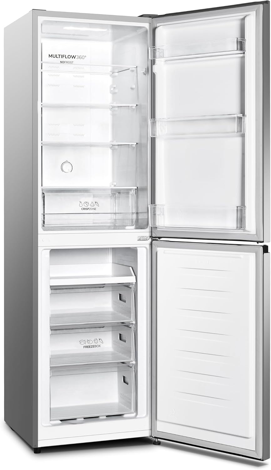 Gorenje N 619EAXL4 Kühl-Gefrier-Kombination/ LED Display/ 186 cm/ 300 l/ NoFrostPLus/ Gemüsefach mit Feuchteregler/ FastFreeze/ edelstahl