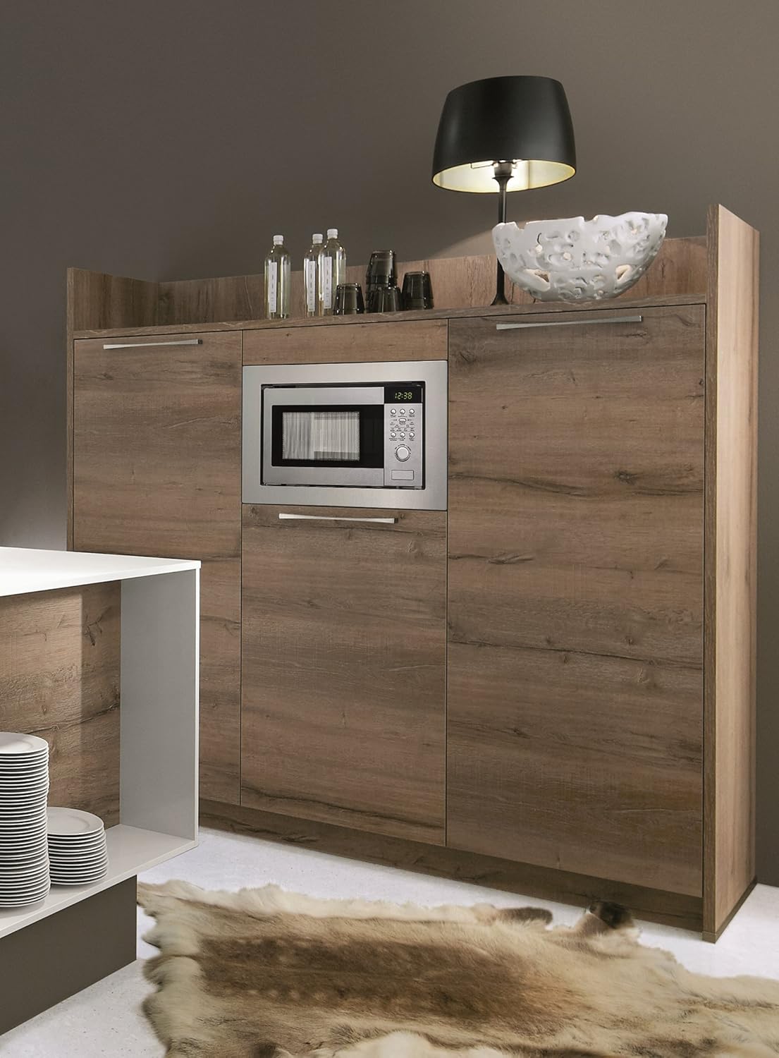 SILVERLINE MWG 620 E Einbaumikrowellengerät/Mikrowelle (Einbau) / 59.4 cm/Einbaubar in Hoch- und Hängeschränke