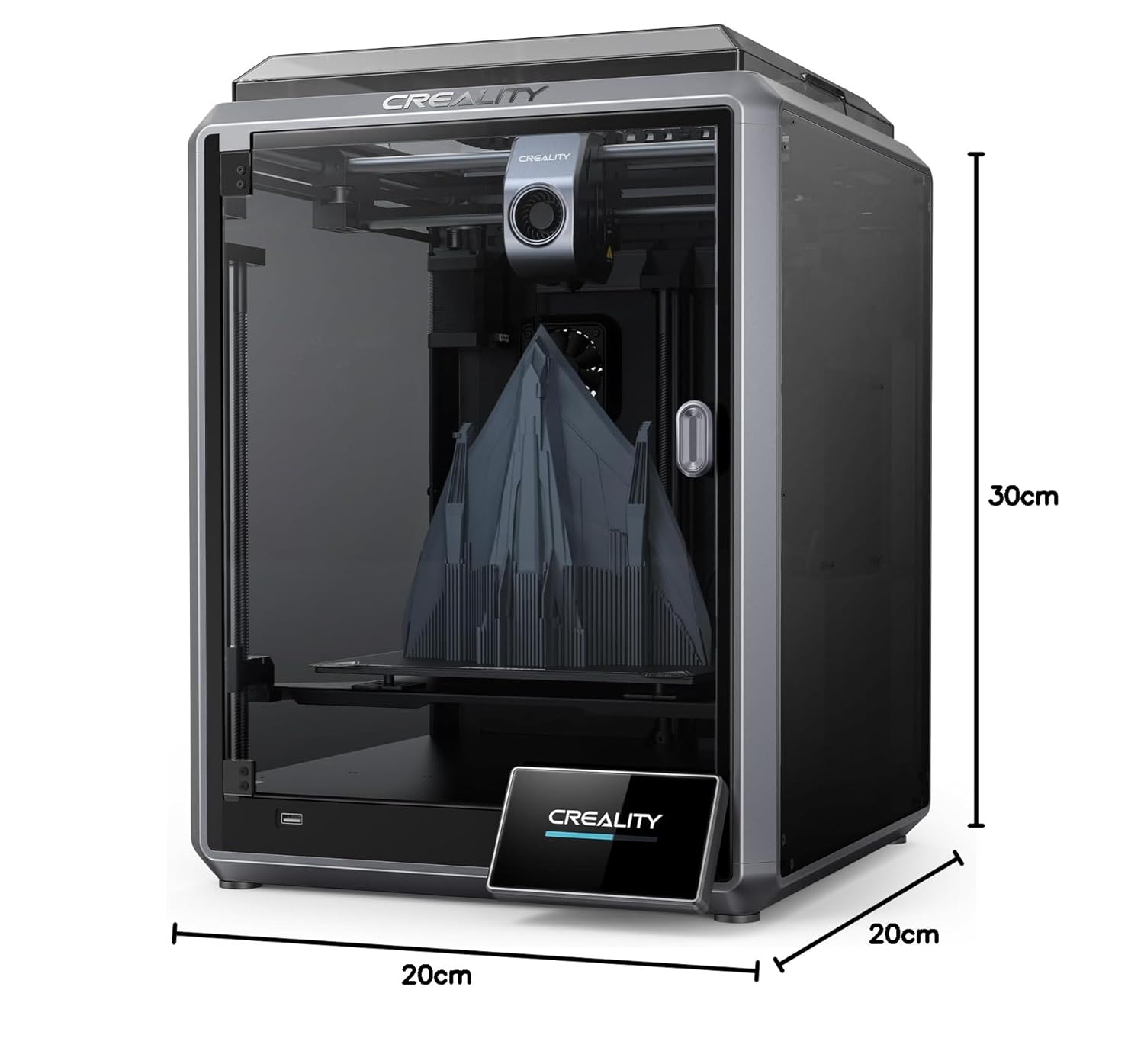 Creality K2 Plus Combo 3D-Drucker, 16-Farben Multimaterial-Druck, 350³mm XXL-Bauraum, Servo-Direktantrieb, Dual-KI-Kameras, Ultra-Leise <45dB, Aktive Heizkammer, RFID/WLAN (Industrie 4.0)