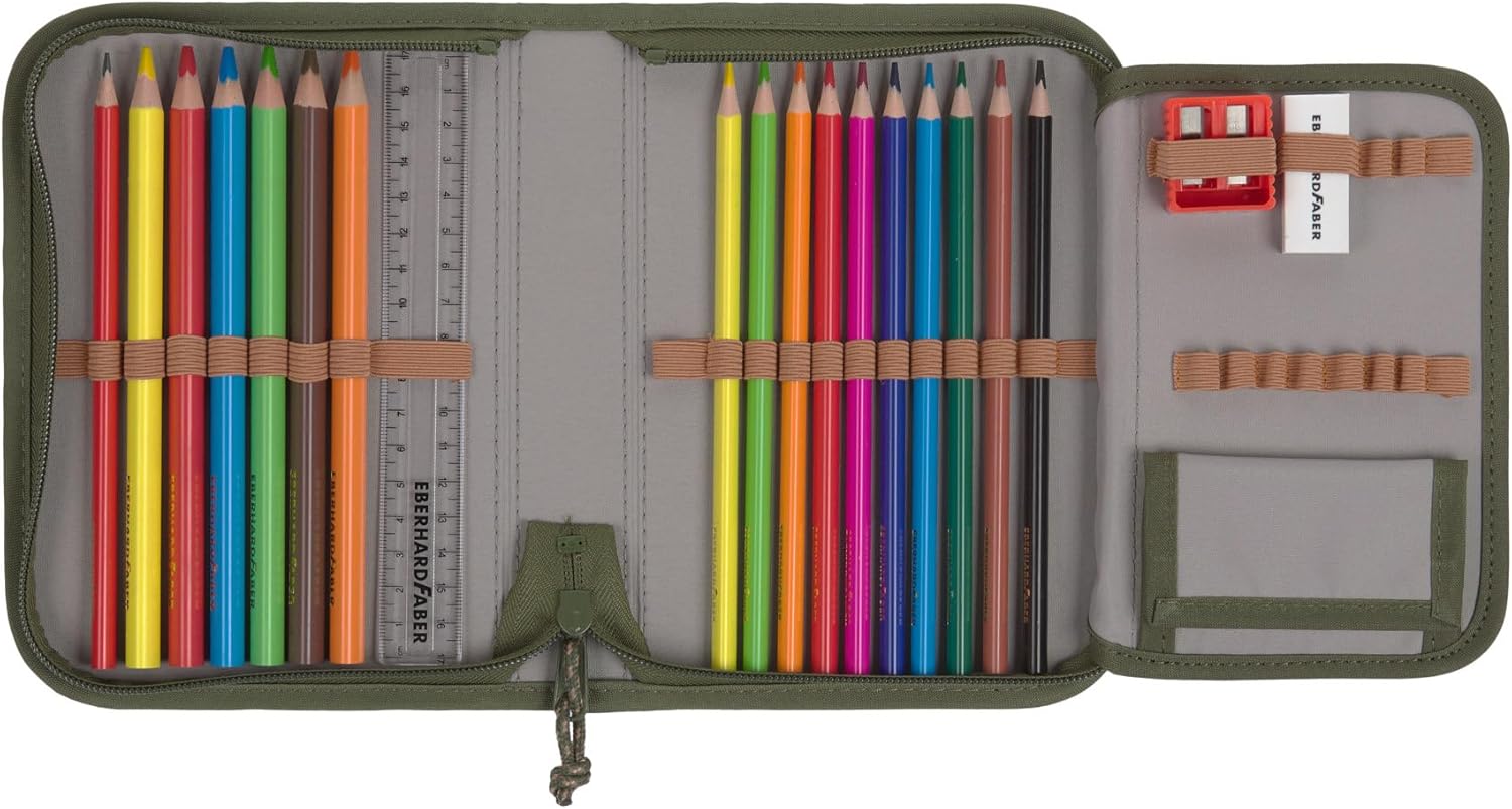 LÄSSIG 7-teiliges Schulranzen Set Kinder/School Set Boxy Unique Schwarz