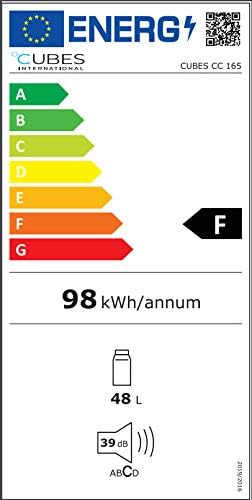 °CUBES Flaschenkühlschrank Coca-Cola Classic/ 51 cm Höhe / 98 kWh/Jahr / 48 L Kühlteil