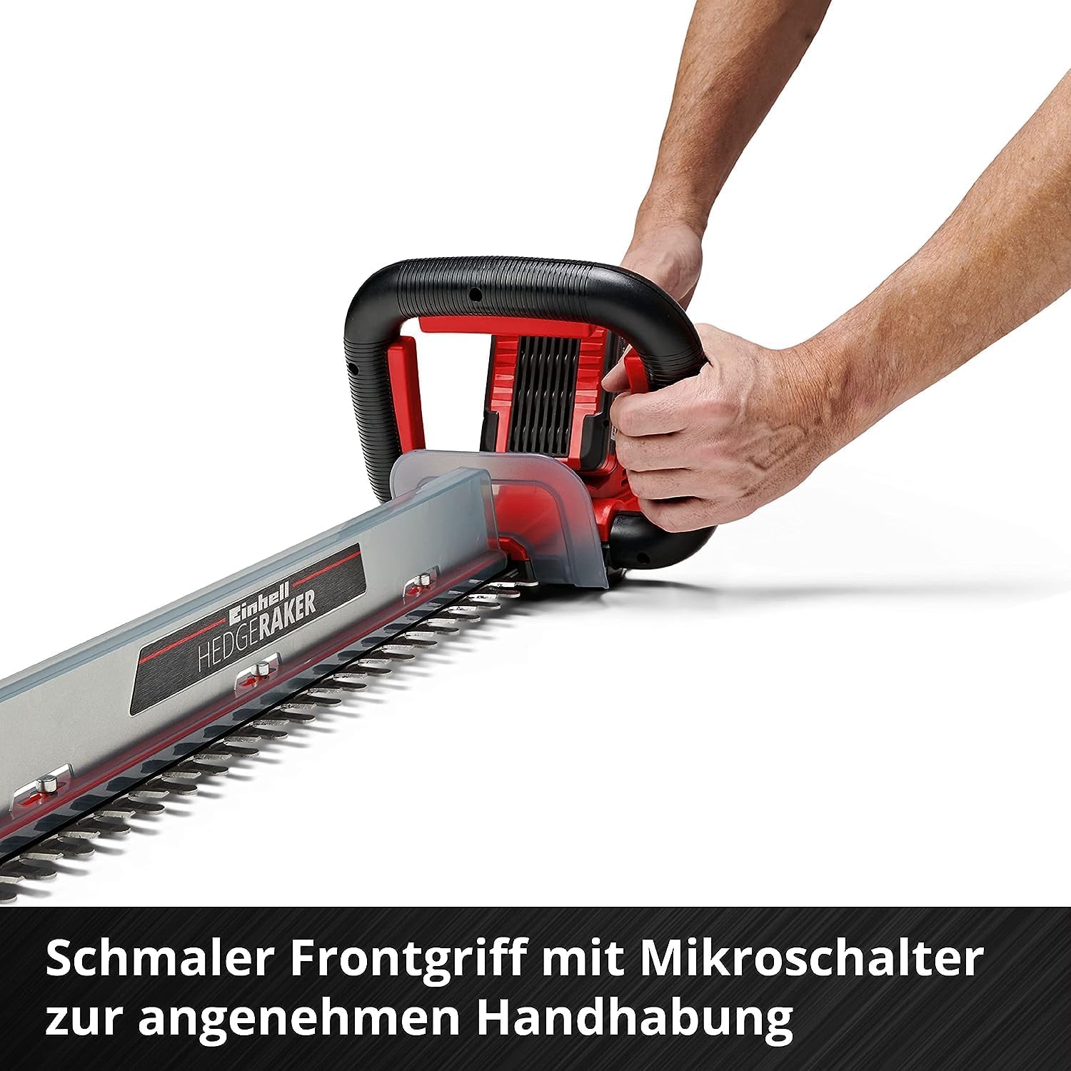 Einhell Akku-Heckenschere ARCURRA 18/55 Power X-Change (18 V, 55 cm Schnittlnge, 18 mm Zahnabstand, inkl. Schnittgutsammler, schmaler Frontgriff, ohne Akku)