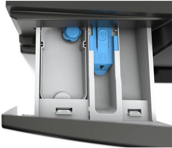 VESTEL WMI 89341 DX Waschmaschine Frontlader, 8 kg, 1400 U/min, Inverter-Motor, Dampf, AquaStop+Switch, Dark Inox