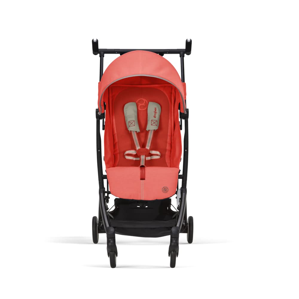 CYBEX Gold Kinderwagen Libelle mit One-Pull Harness, Von ca. 6 Monaten bis ca. 4 Jahre (max. 22 kg), Ultraleicht (nur 6 kg), Almond Beige (Beige mit taupefarbenem Rahmen)