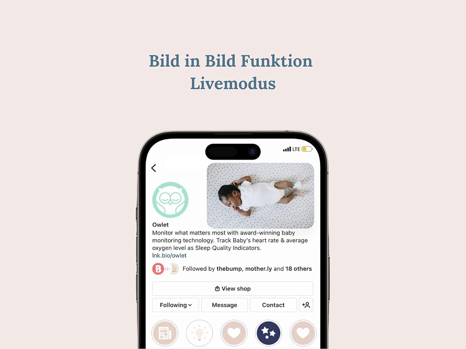 Owlet Dream Sock – Pulsoximeter, Liveübertragung von Herzfrequenz, Sauerstoffsättigung & Schlafverhalten bei Säuglingen & Babys