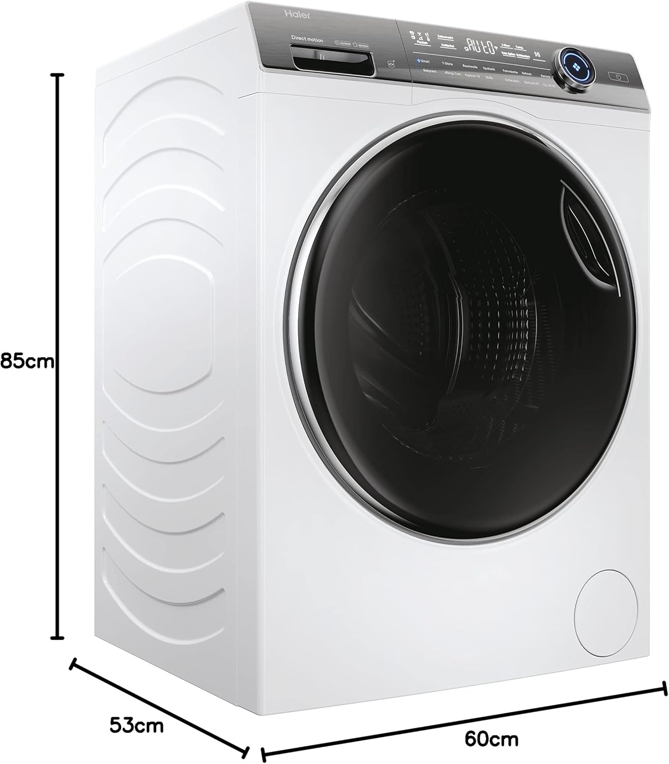 Haier I-PRO SERIE 7 PLUS HW120-B14979EU1 Waschmaschine / 12 kg / 20% effizienter als Klasse A/Smart Home - Wi-Fi & hOn App/Direct Motion Motor/Refresh-Programm & Fleckenoptionen