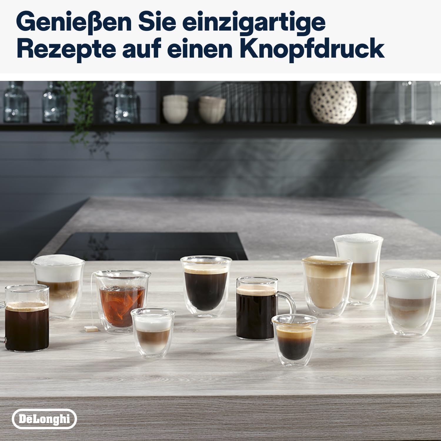 De'Longhi Magnifica Evo ECAM 292.81.B Kaffeevollautomat mit LatteCrema Milchsystem, 7 Direktwahltasten für Cappuccino, Espresso und weitere Kaffeespezialitten, 2-Tassen-Funktion, Schwarz