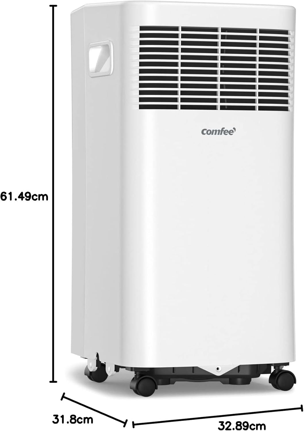Comfee Mobiles Klimagerät MPPH-09CRN7, 9000 BTU 2,6kW, Kühlen&Ventilieren&Entfeuchten, Raumgröße bis 88m³(33㎡), Mobile Klimaanlage mit Abluftschlauch