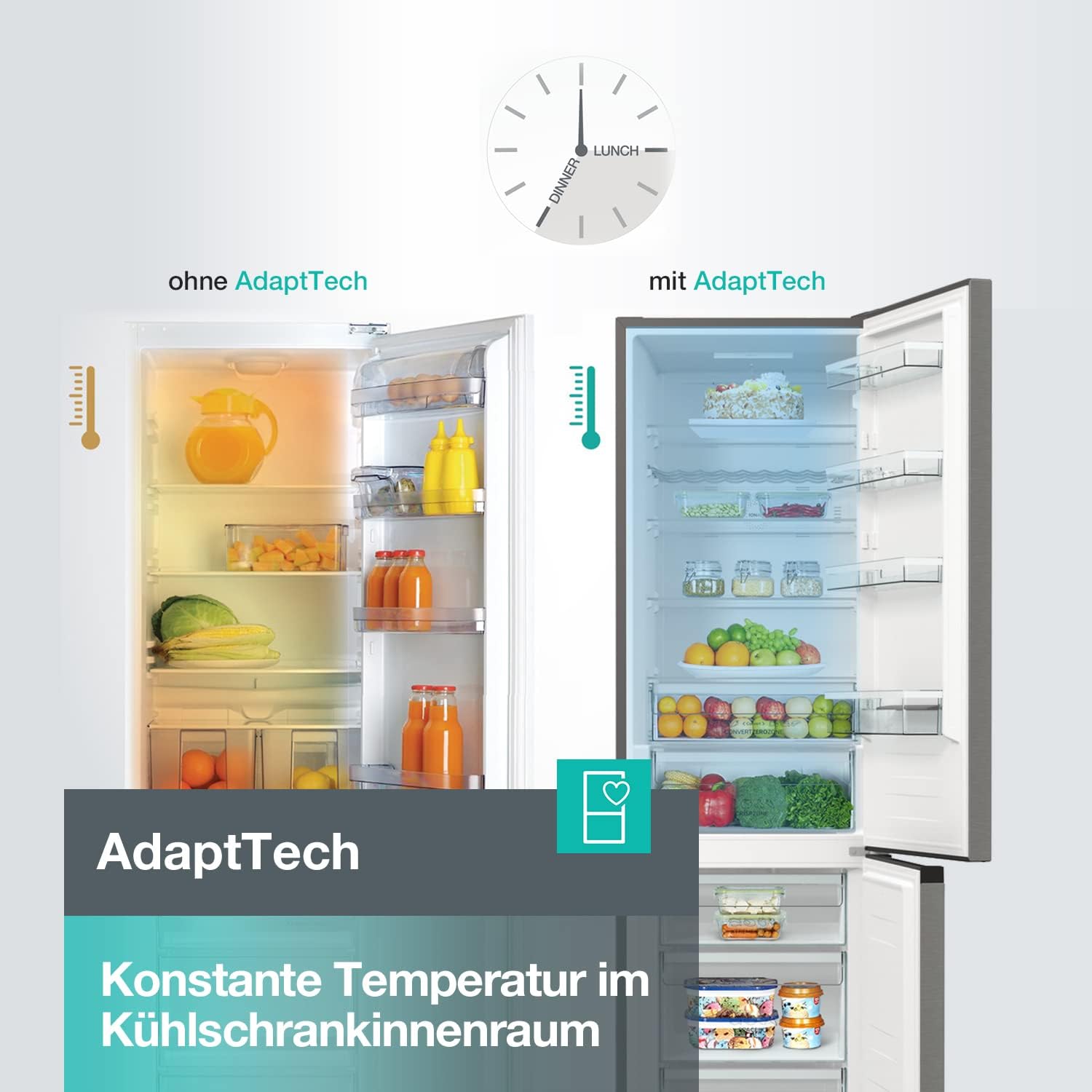 Gorenje N 619EAXL4 Kühl-Gefrier-Kombination/ LED Display/ 186 cm/ 300 l/ NoFrostPLus/ Gemüsefach mit Feuchteregler/ FastFreeze/ edelstahl