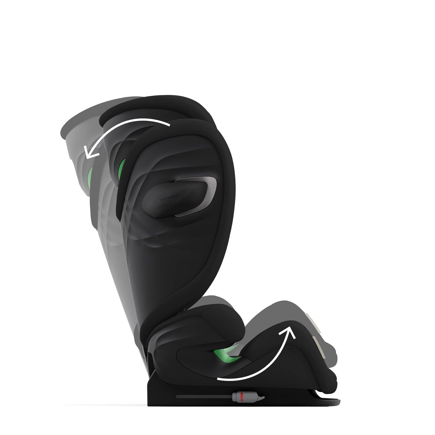 CYBEX Gold Kinder-Autositz Solution G i-Fix, Für Autos mit und ohne ISOFIX, Ab ca. 3 bis 12 Jahre (100 - 150 cm), Ab ca. 15 bis 50 kg, Lava Grey