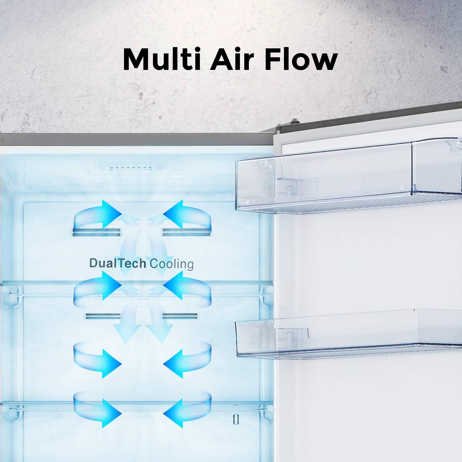 Hisense RB327N4ADD Fridge-Freezer Combination, EEK D, Total NoFrost, Interchangeable Door Hinge, Bottle Grid, 171 Litre Fridge Compartment, 85 Litre Freezer Compartment, Stainless Steel Look