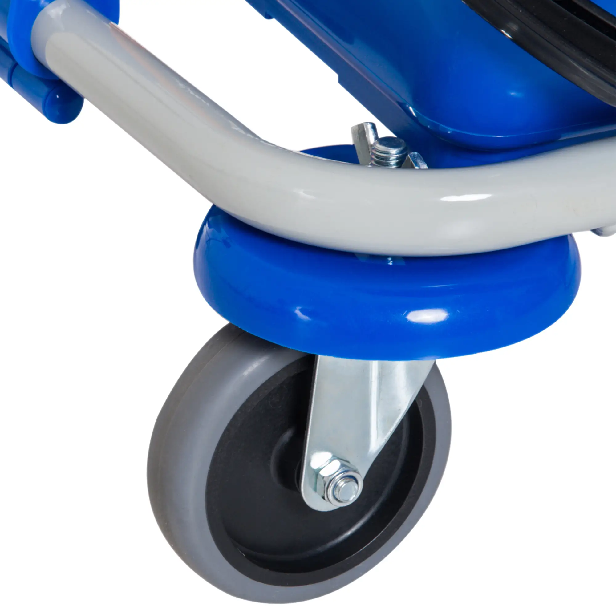 HOMCOM Reinigungswagen Putzwagen 4 Eimer Mopp-Presse Abfallsack