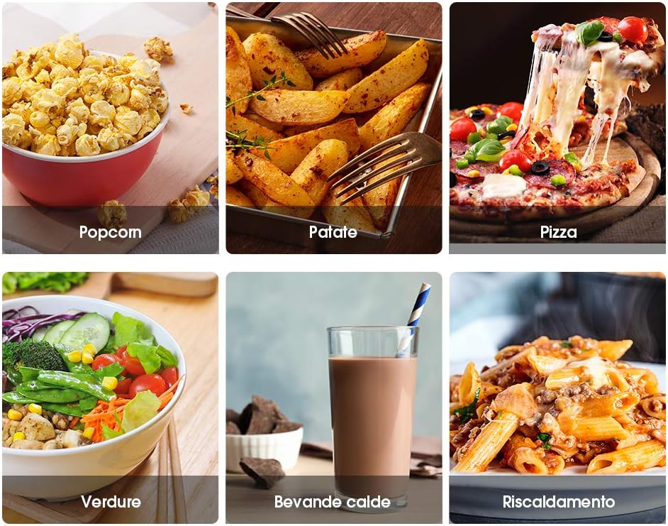 Hisense Elektronische Mikrowelle, Fassungsvermögen 23 l, Leistung 800 W, Grillleistung 1000 W, LED-Display mit Touch-Steuerung, Schwarz