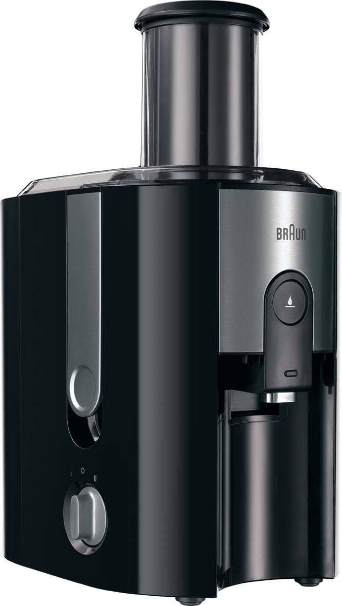 DeLonghi Braun J700 Multiquick 7 Entsafter | Hochleistungs-Entsafter-System | Groer Einfüllschacht (75 mm) | Innovatives Anti-Tropf-System | Kraftvoller 1.000 Watt Motor | silber