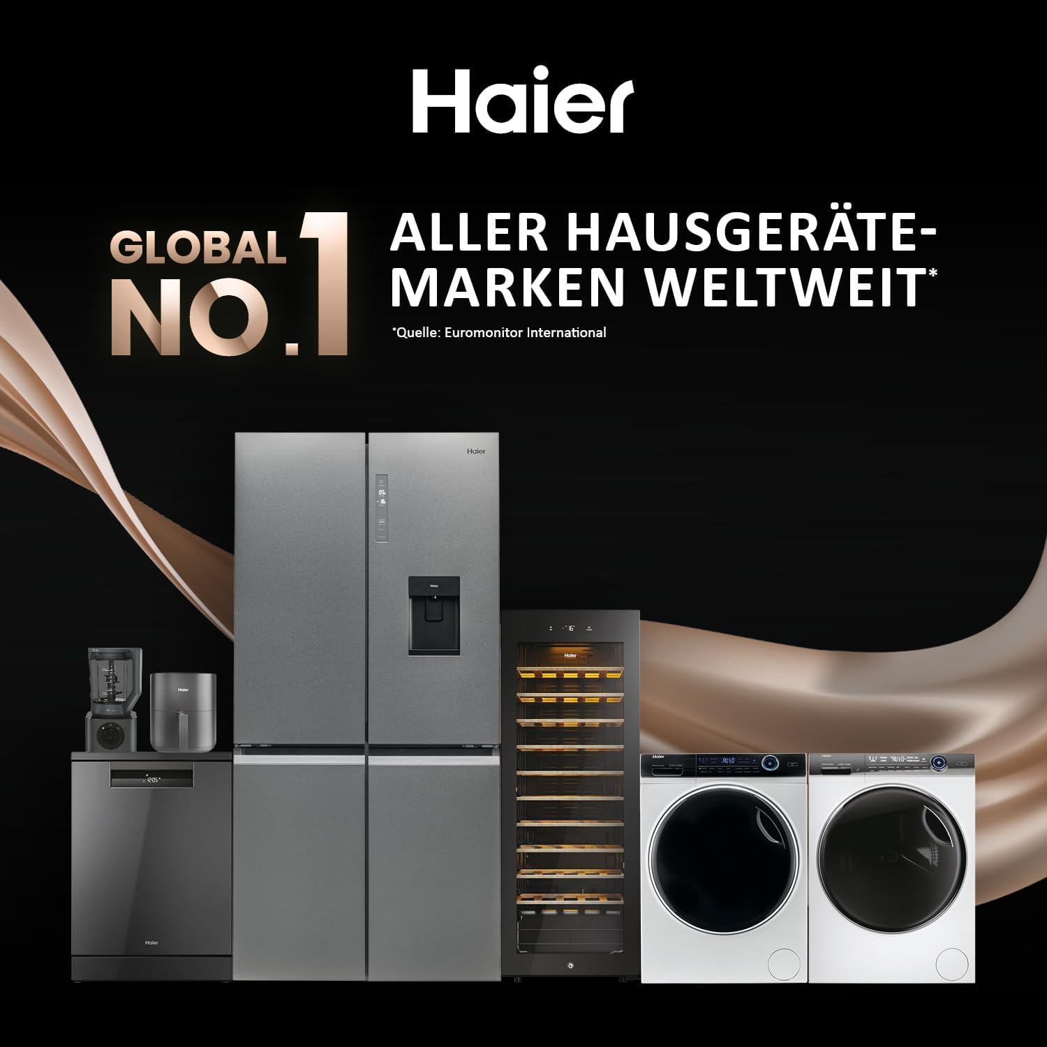 Haier I-PRO SERIE 7 PLUS HW120-B14979EU1 Waschmaschine / 12 kg / 20% effizienter als Klasse A/Smart Home - Wi-Fi & hOn App/Direct Motion Motor/Refresh-Programm & Fleckenoptionen