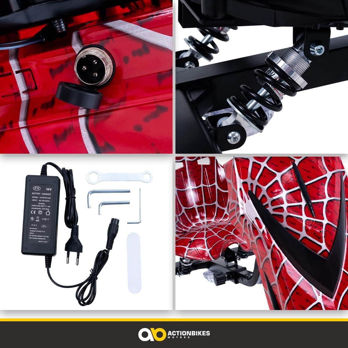 Actionbikes Motors Kinder Elektro Driftscooter | 𝟐𝟓𝟎 Watt Motor - Drift Cart 360°- 3 Geschwindigkeitsstufen - LED-Beleuchtung - Sitz verstellbar - Bluetooth - Drift Kart - Drift Auto (Space Purple)