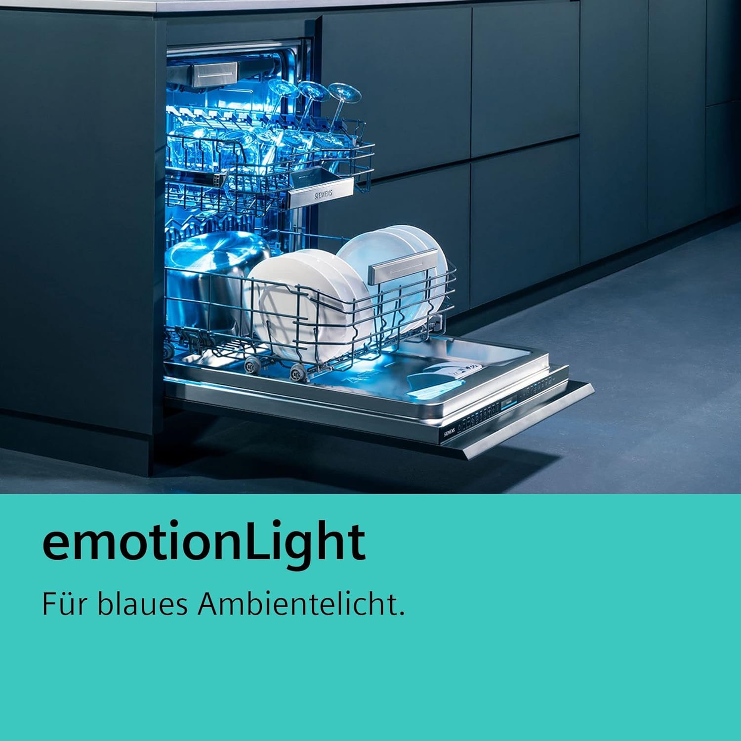 Siemens SN63EX14VE, iQ300 Smarter Geschirrspüler, Vollintegrierte Spülmaschine mit Besteckschublade, 60 cm, Auto Türöffnung dank autoOpen dry, Besonders leise durch iQdrive-Motor, infoLight aquaStop