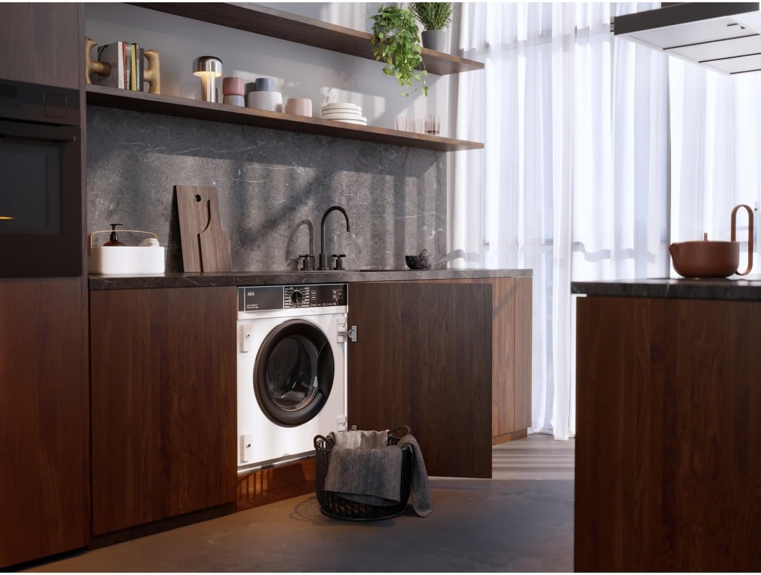 AEG L6FBG51470 Waschmaschine / Serie 6000 mit ProSense / Testsieger der Stiftung Warentest / 7,0 kg / Leise / Mengenautomatik / Nachlegefunktion / Kindersicherung / Wasserstopp / 1400 U/min